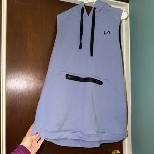 TLF XL Blue and Black Sleeveless Hoodie Vest. MUST BE BUNDLED